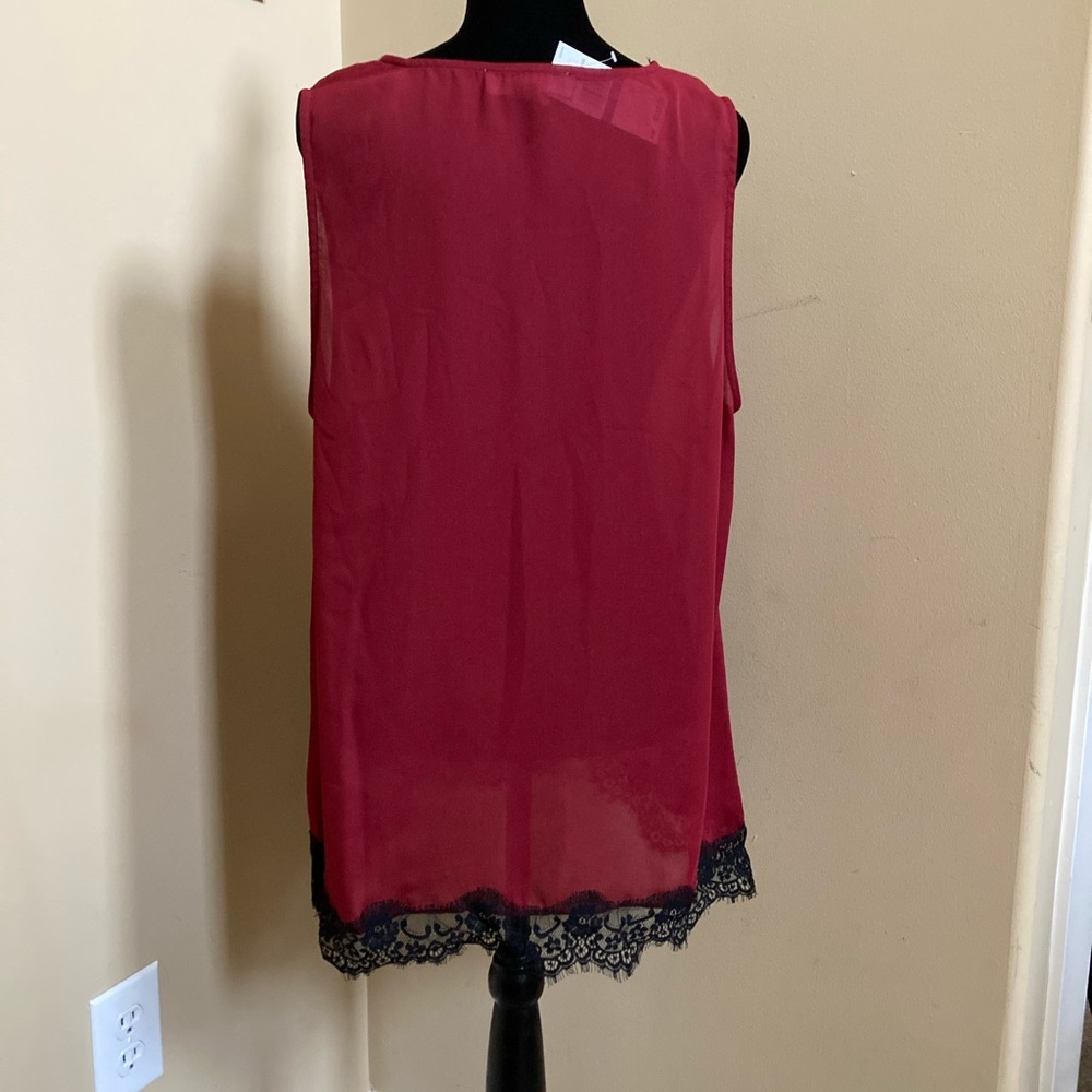 MICHAEL KORS sleeveless lace tank top blouse - Picture 3 of 6